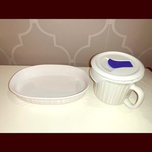 CorningWare bakeware/ storage